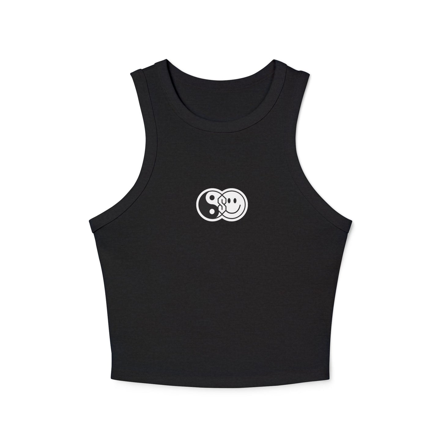 Yin Yang Smiley Crop Tank