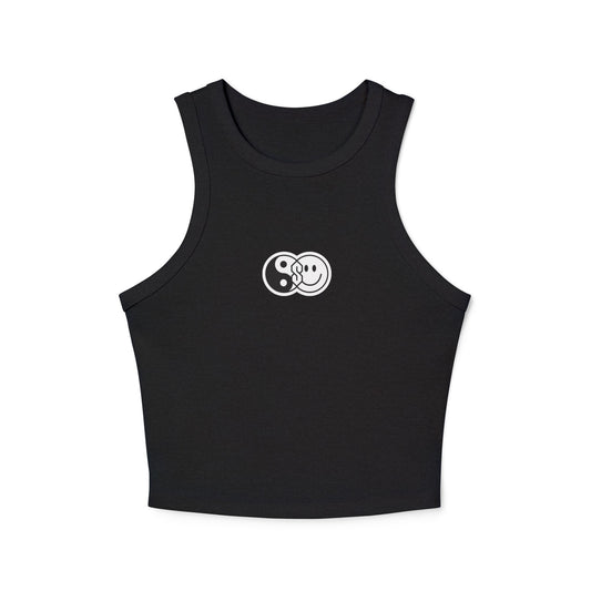 Yin Yang Smiley Crop Tank