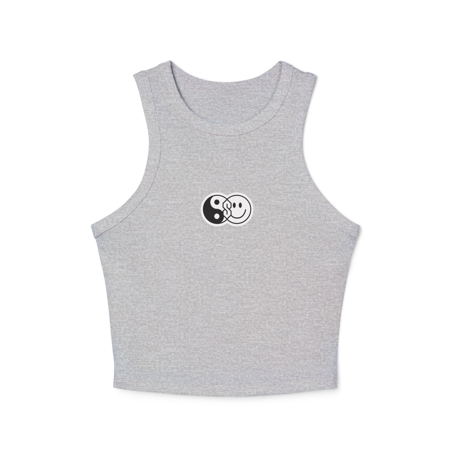 Yin Yang Smiley Crop Tank