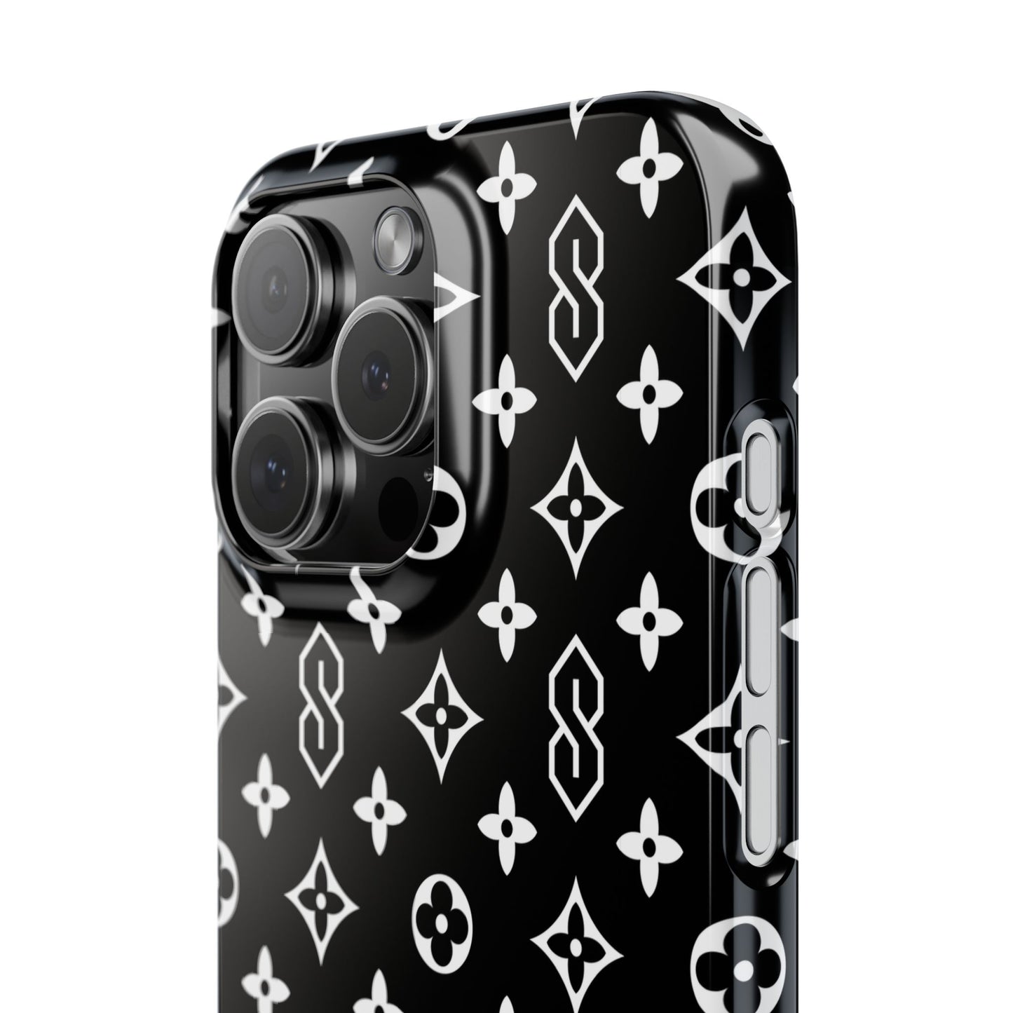 S Thing Faux Real Phone Case - Multi-Models - Black/White
