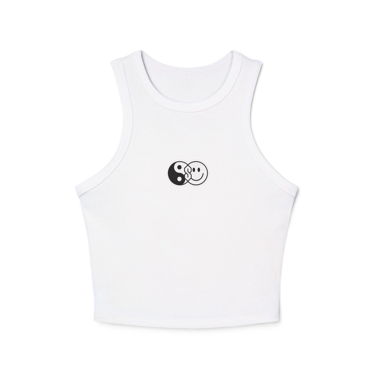 Yin Yang Smiley Crop Tank
