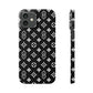 S Thing Faux Real Phone Case - Multi-Models - Black/White