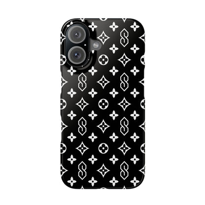 S Thing Faux Real Phone Case - Multi-Models - Black/White