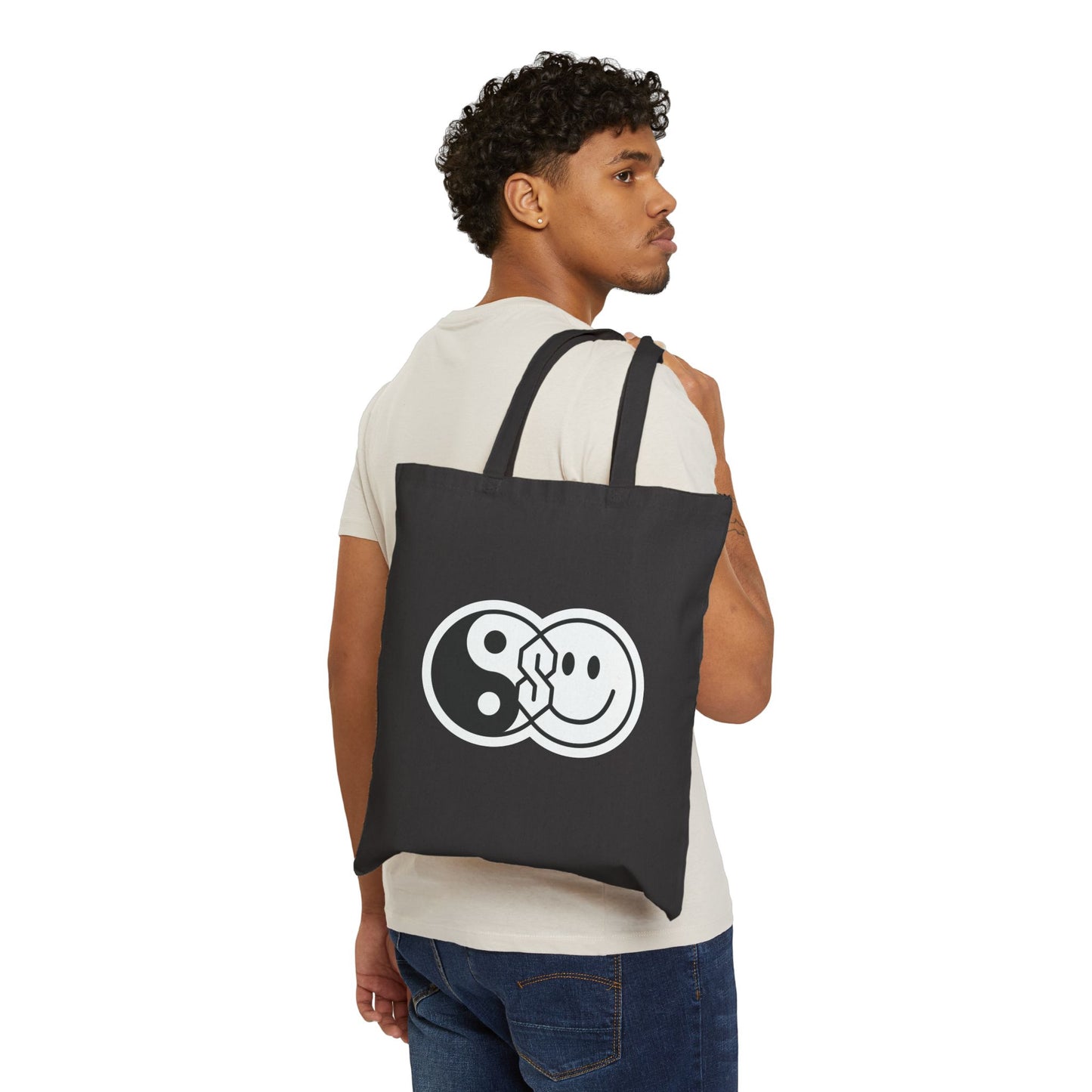 The S Thing Yin Yang Smiley Tote Bag