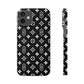 S Thing Faux Real Phone Case - Multi-Models - Black/White
