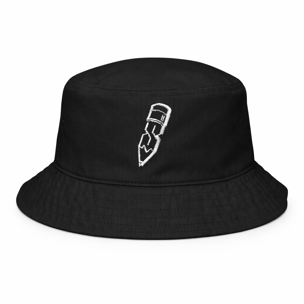Embroidered S Thing Bucket Hat - Pencil