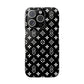 S Thing Faux Real Phone Case - Multi-Models - Black/White