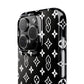 S Thing Faux Real Phone Case - Multi-Models - Black/White