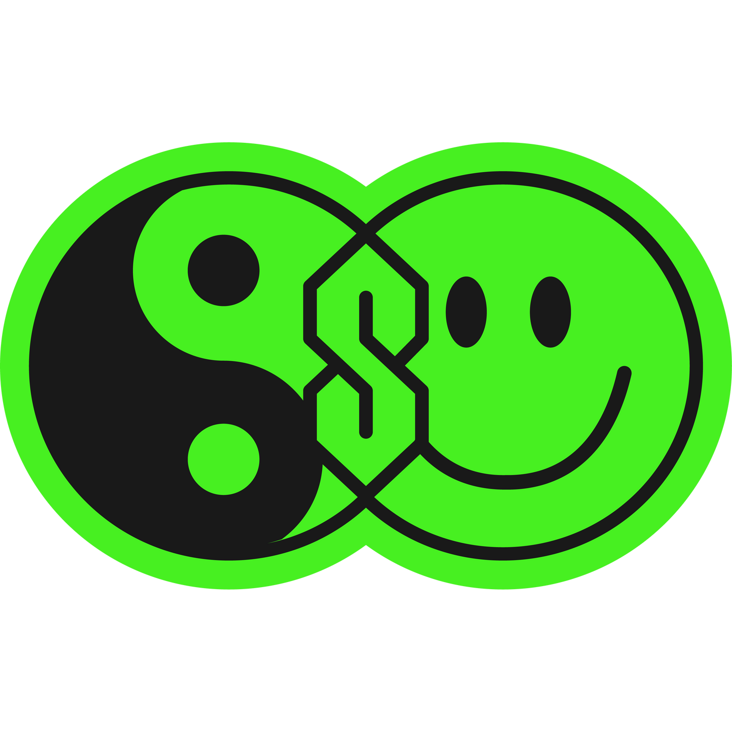 S Thing Sticker™ - YINYANG/SMILEY