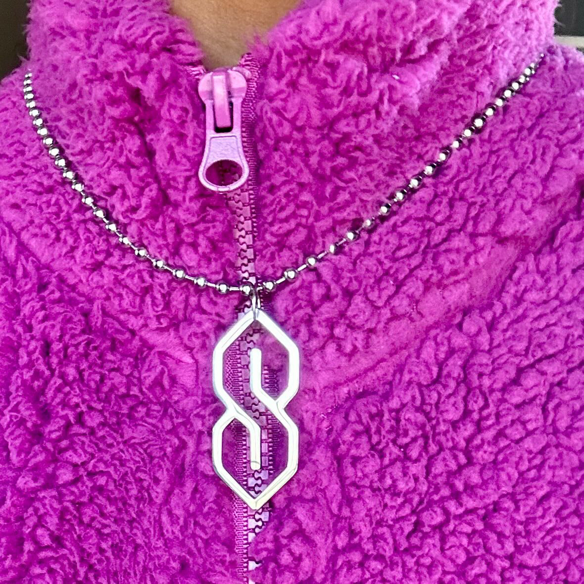 The S Thing Ball Chain Pendant Necklace™ - SILVER