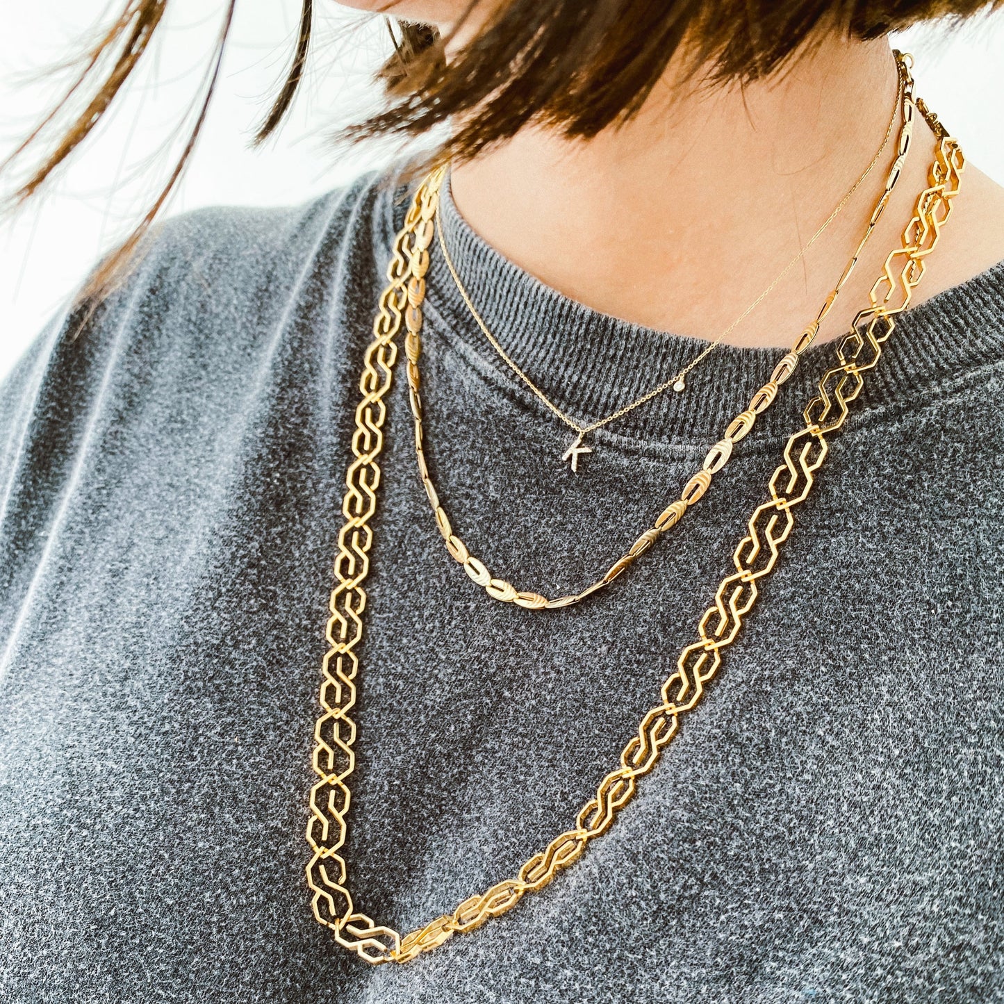 The S Thing Chain Necklace™ - SMALL S - GOLD